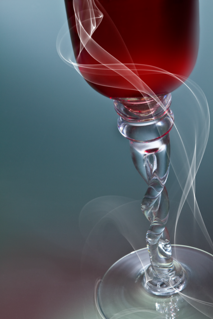 Aus der Glasserie "Rot".