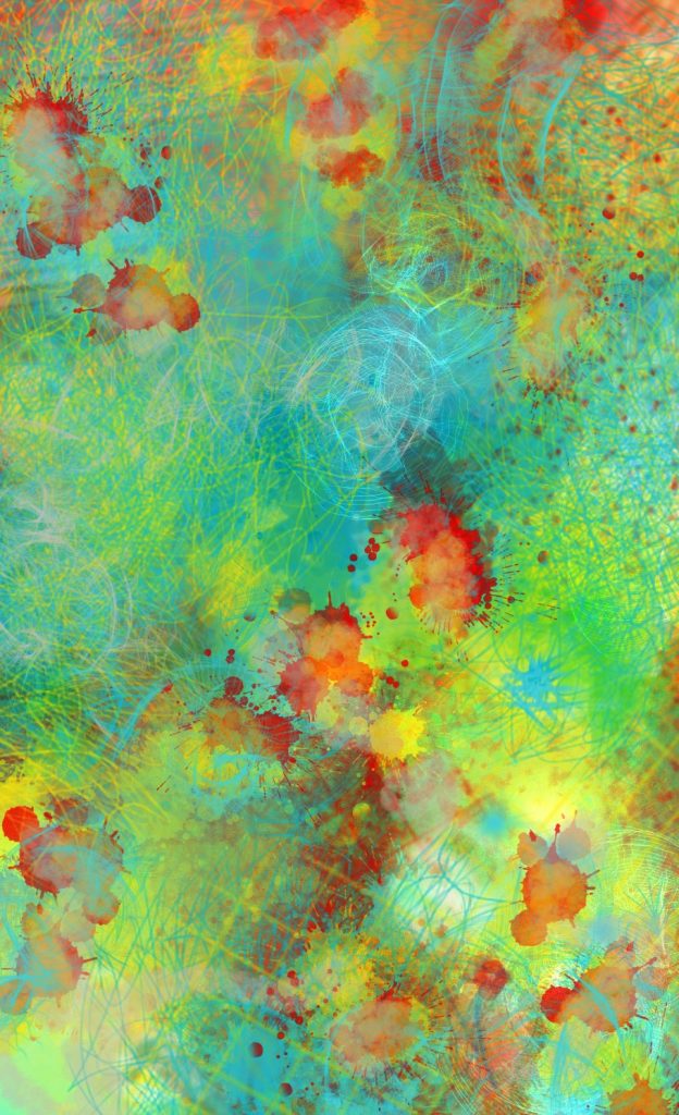 Lebendig und Wild - Das Werk kann Hoch- und im Querformat gehängt werden